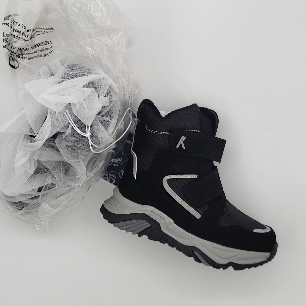 New K KomForme Kids boys Ankle Warm Fur Lined Outdoor Hiking Snow Winter boot 10